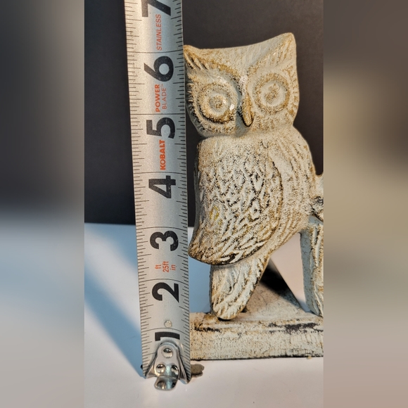 Owl Door Stop Metal Decorative - Picture 4 of 6